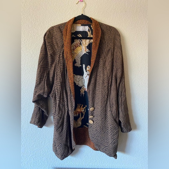 Vintage Animal Print Blazer - Picture 5 of 7